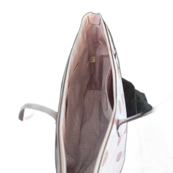 Kate Spade Haven Lane Large Hani Tote Glitter Pink Polka Dot Handbag MSRP $229 - Picture 5 of 5